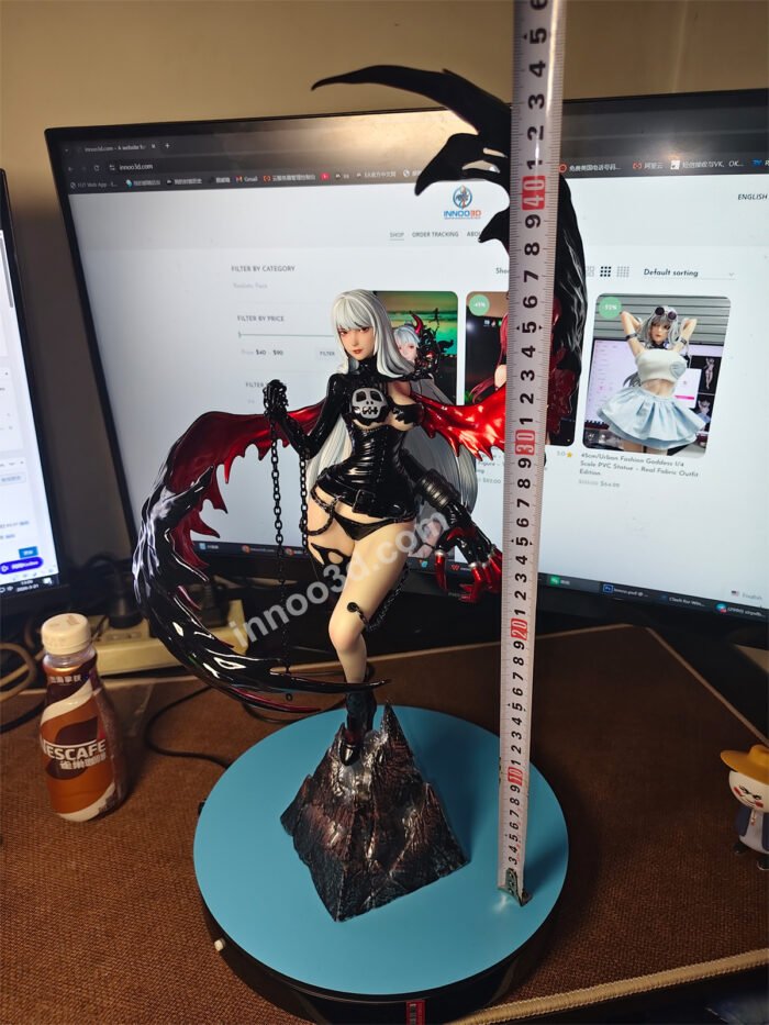 45cm/Dark Gothic Witch 1/4 Scale PVC Statue - Crimson Wings Edition - Image 3