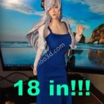 18.5" (47cm) Urban Fashion Anime Girl 1/4 Scale PVC - Blue Dress Statue