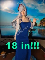18.5" (47cm) Urban Fashion Anime Girl 1/4 Scale PVC - Blue Dress Statue