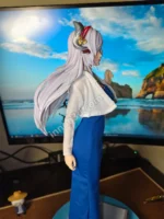 18.5" (47cm) Urban Fashion Anime Girl 1/4 Scale PVC - Blue Dress Statue - Image 6