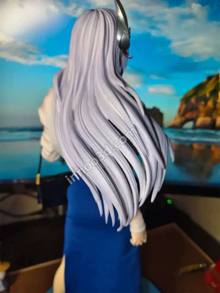 18.5" (47cm) Urban Fashion Anime Girl 1/4 Scale PVC - Blue Dress Statue - Image 5