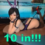 27cm (10.6") Laying Bunny Girl Figure 1/6 Scale Purple Statue