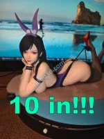 27cm (10.6") Laying Bunny Girl Figure 1/6 Scale Purple Statue