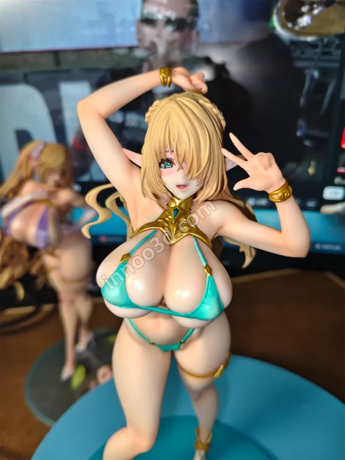 25cm (9.8″) Lunara Summer Cut Elf Swimsuit Figure – Scissors Hand Pose Elf Statue – Bild 5