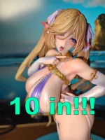 25cm (9.8") Elf Swimsuit Anime Figure 1/7 Scale Playful Beach Statue