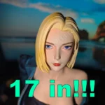 44cm (17.3") Realistic Denim Jacket Figure 1/4 Scale Blonde Short Hair Statue