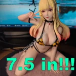 19cm (7.5") 1/4 Beach Beauty Anime Figure Realistic Swimsuit Statue