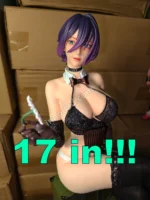 43cm (16.9") 1/4 War Queen Anime Figure Realistic Seated Statue