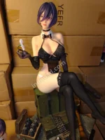 43cm (16.9") 1/4 War Queen Anime Figure Realistic Seated Statue - Image 2